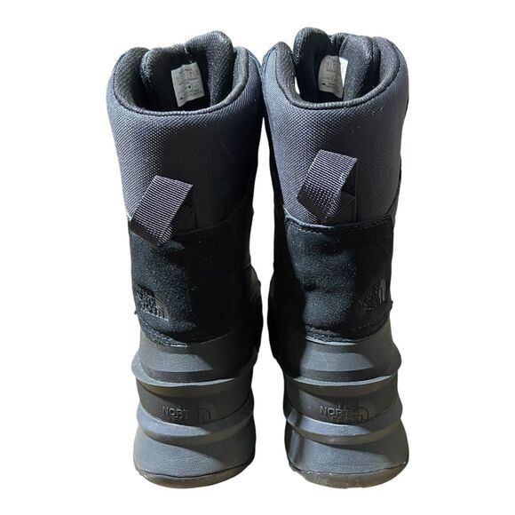 The North Face Boots Mens 13 Black Leather Chilkat V 400 Insulated WP Snow Gorp - Picture 9 of 12